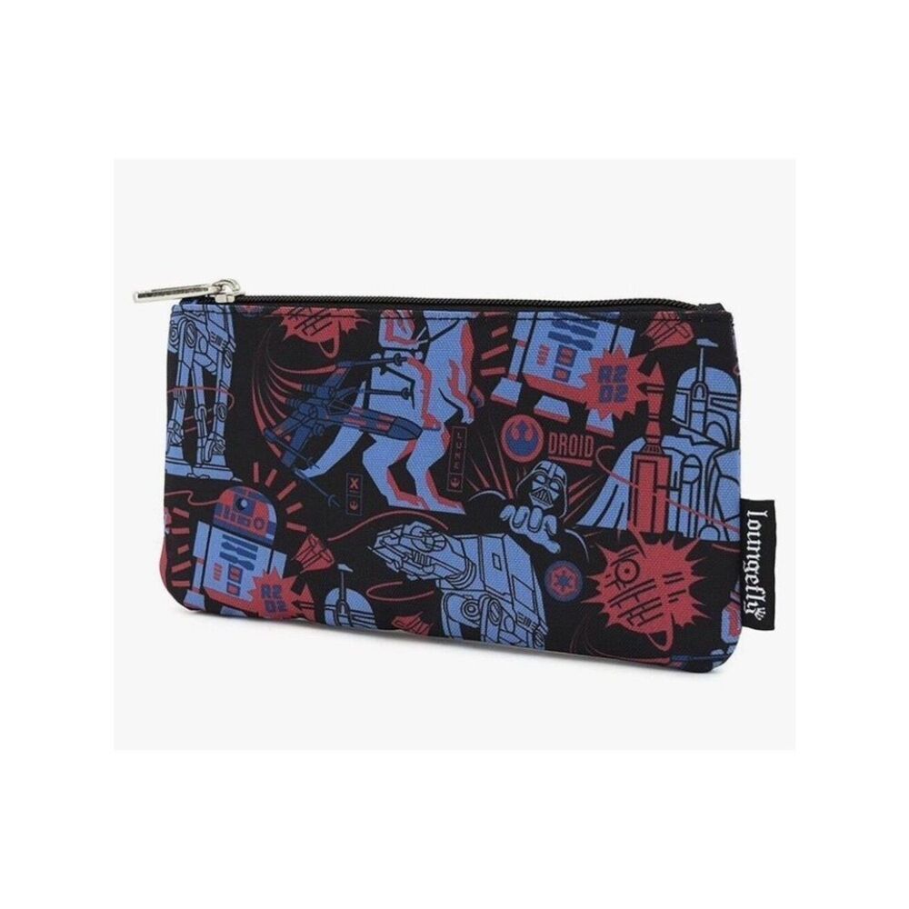 Loungefly Star Wars Empire Strikes Back Travel Makeup Beauty Bag Pencil Pouch NW